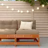 vidaXL vidaXL Vrtna srednja sofa Trdna borovina Voščeno rjava, (5000271376)