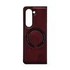Maska za telefon MAGSAFE LEATHER CASE za Samsung Z FOLD 5, Bordo