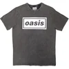 Oasis Majica Decca Logo Unisex Charcoal Grey L