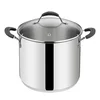 Lagostina Lonec s pokrovom New Tempra 24cm/8,9l/dvojni ročaj/indukcija/inox 18/10, steklo, (20515221)