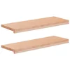 vidaXL Stopnice 2 kos 70 x 30 x 2 cm Naravna Trda bukovina