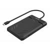 Unitek Unitek Y-3036A DiskGuard Raiden 2.5 USB-C do SATA III ohišje za HDD/SSD, črno, s podporo UASP in LED indikatorji