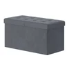 Songmics Shranjevalna klop 38x76x38 cm siva