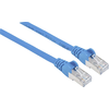 Intellinet Intellinet 740722 RJ45 omrežni kabel\, Patch kabel CAT 6a S/FTP 1.00 m modra zaščita iz folije\, pletena zaščita\, zaščiten\, brez halogena 1 kos, (20417723)