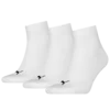 PUMA Quarter Socks Unisex (3-Pack), Clothing, White, 43-46
