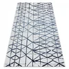 eoshop Preproga COLOR 47278306 SISAL vrstice, trikotniki bež/modra ( - Velikost: 200x290 cm)