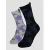 Santa Cruz Flourish Daisy 2 Pack Socks black