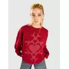 Blue Tomato Jacquard Heart ženski pulover red