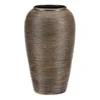 Autronic Keramična vaza Ceramic vase - rounded, 26 cm, brown (VZ9218)
