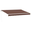 vidaXL vidaXL Ročno zložljiva tenda rjava 350x250 cm, (21260825)
