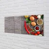 tulup.si Slika na steklu Pepper zapusti jajca 140x70 cm 4 obešalnika