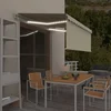 Automatska tenda s roletom i senzorom LED 3 x 2,5 m krem