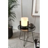 Opviq Stona lampa Pine, 14x16x20 cm, Crna
