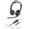 Slušalke Poly Blackwire 5220, 3,5 mm jack adapter USB-C/A, stereo