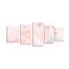 5-delna slika listi s pastelnim pridihom - 100x50