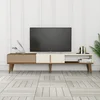 Hanah Home Milan Alt TV polica, Braon-Krem