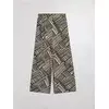 Sinsay - Viskozne wide leg pantalone sa apstraktnim uzorkom - šareno