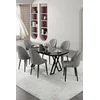 Hanah Home Trpezarijski set, 7 komada, Sivi