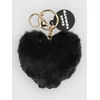 Blue Tomato Heart Bag Charm black