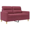Vidaxl Dvosed vinsko rdeč 120 cm blago