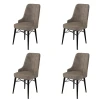 Hanah Home Set stolica Pare, 46x94x46 cm, 4 komada, Crno-smeđe