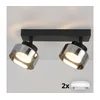 Brilagi - LED Spot svetiljka AURA LUX 2xGX53/30W/230V crna/dimljena