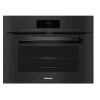 H 7840 BM OBSW Kompaktna pečica z mikrovalovi Miele obsidian črna