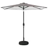 Suncobran za vrt s LED svjetlima i postoljem 270 x 270 cm