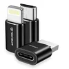 Komplet treh OTG adapterjev Techsuit TriFlashX A19 3v1 USB-C - 1x USB-A, 1x Micro-USB, 1x Lightning, 480Mbps - črn