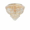Ideal Lux - Kristalni plafonski luster DUBAI 24xE14/28W/230V prečnik 78 cm zlatni