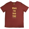 The Beatles When Im Sixty Four (Back Print) Red M Majica