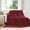 Vidaxl Obloge 6 pcs Bordeaux rdeča 220 x 240 cm Flis