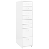 Mobilni ormarić za spise bijeli 28 x 41 x 109 cm metalni