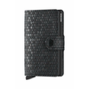 Usnjena denarnica Secrid Miniwallet Hexagon Black črna barva