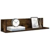 Zidne police 2 kom dimljeni hrast konstruirano drvo