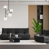 Atelier del Sofa Viličasta stolica Bocek, 90x100x80 cm, Tamnosiva
