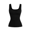 PANTHEROAR Top Caro Neck Sleeveless Top črna