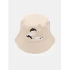Sinsay - Pamučni bucket hat sa printom Pucio - nude