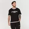 GymBeam Oversized Varsity T-Shirt Black
