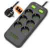 DUAL LINE 641 PRO podaljšek 6 vtičnic 4xUSB-A + 1xUSB-C 5 m