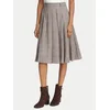 Tommy Hilfiger Plisirano krilo WW0WW52233 Temno bež A-Line Fit