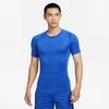 Nike Pro Mens Dri-FIT Tight Short-Sleeve Fitness Top - Blue - Polyester/Elastane - 50% Recycled Polyester