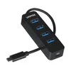 Unitek UNITEK H1117B USB-C hub s 4x USB-A 3.1 vhodi, 10W