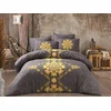 Aberto Design Komplet posteljina Saltanat, 200x220 cm, 220x240 cm, Žuta-Antracit