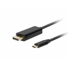 Lanberg Kabel USB-C(M)->DisplayPort(M) 1,8 m 4K 60Hz črn