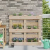 Kutije za cvijeće za Euro palete 24 pcs Siva 13,5 x 9 x 9,5 cm