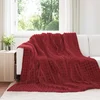 Pokrivači za bacanje 6 pcs Bordeaux Crvena 240 x 220 cm Runo