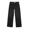 Pull&Bear Kavbojke črn denim
