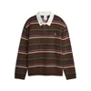 PUMA x LE PERE Knitted Rugby Relaxed Polo Men, Clothing, Potting Soil, XS