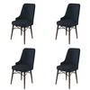 Hanah Home Set stolica Pare, 46x94x46 cm, 4 komada, Antracit-braon